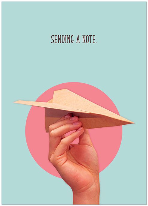 BLANK Paper Plane Meme Card D3441D-V